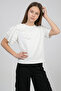Girls' Ruffled Sleeve Floral Motif T-Shirt - 2
