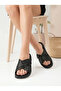 Ultra Light Sole, Buckle Accessories, Dotted Leather, Cross-Strapped Women's Slippers - 5