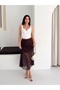 Lace Detailed Lined Skirt