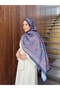 شال قطني ناعم منقوش من سلسلة نوستالجيا ps227