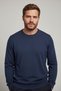 0 Collar 100% Cotton Dark Blue Knitwear Sweater - 5