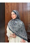 شال قطني ناعم منقوش من سلسلة نوستالجيا ps222 - 3