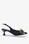 Lupin Women's Stoned Evening Dress Shoes - Black Nubuck