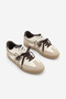 Women's Sneaker Retro Double Lace-Up Suede Sports Shoes Forden Beige - 5