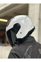 AIRFLOW 2 BEYAZ KASK (SİYAH VİZÖR) - 5