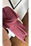 Burgundy Modal Waist Draped Asymmetrical Skirt Set - 30424 - 5