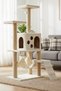 B10 Luxury Cat Scratching House with Hammock and Nest, White