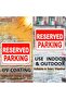 2-Pack Acrylic Reserved Parking Sign 30x22.5cm A4 Size - White/Red - 3