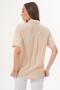 Women's Short Sleeve Striped Linen Shirt 260171 - 5