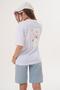 Women's Back Print Detailed Crew Neck Oversize T-Shirt 260153 -