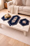 Vintage Bouquet Tasseled Runner & American Service Set 3 Pieces – 35X90 Runner + 2 Pieces 35X45