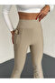 Women's High Waist Side Pocket Spanish Leggings Pants - 4