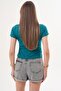 Women's Print Detailed Crew Neck T-Shirt 260072 - 5