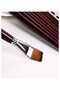 Flat Tip Number 2 Painting Brush 1 Pack of 5 Sable Cut Tip Brush Set Gouache Water-Based Acrylic Oil B - 8