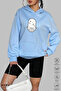 Unisex Hoodie Long Sleeve Taurus Bull Printed Hooded Oversized 100% Cotton Combed Cotton Sweatshirt - 3