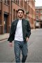 Men's Slim Fit Skinny Fit Denim Shirt - 3