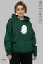 Unisex Hoodie Long Sleeve Taurus Bull Printed Hooded Oversized 100% Cotton Combed Cotton Sweatshirt - 2
