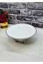 Pisa Round, Silver River Footed Porcelain Presentation Plate 26cm - 2