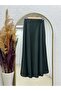 Gözde Satin Skirt.Ek137-Bn8461 Green - 5