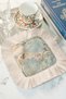 Luxury Bird-Flower-Tassel Presentation Napkin-Pastoral Vintage Blue Pink Cream Coaster Tissue - 5