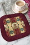 Palace Elegance Fringed Presentation Placemat Tissue-Classic Gold Burgundy Colored Presentation Napkin - 3