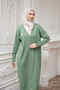 Green Cold Yarn Knitwear Cardigan - 3