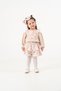 Baby Girl & Child Floral Patterned Stylish Shorts Set with Buckle and Stockings as a Gift - 2