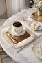Tropical Vintage Shiny Tasseled Presentation Napkin - Timeless Palm Nostalgic Beige Coaster Tissue - 7