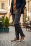 Men's Brown Leather Casual Classic Sports Shoes - 2