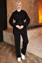 Black Belted Tunic and Trousers Modal Set - 2