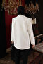Ecru Stone Detailed Lined Jacket - 3