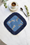 Elegant Leopard Motif Tasseled Presentation Napkin - Safari Themed Modern Coaster Tissue - 3