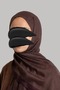 شال ميستيك تكستشر منقوش قطن - بني شوكولاتة - 2