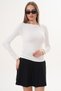 Women's Side Gathered Detailed Long Sleeve Bady 260283 - - 2