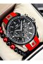 Sports Men's Wristwatch, Functions Active, Red Silicone Cord, in Stylish Box +Bracelet - 3