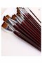 Flat Tip Number 16 Painting Brush 1 Pack of 5 Sable Cut Tip Brush Set Gouache Watercolor Acrylic Oil - 4