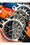 Sports Men's Wristwatch, Functions Active, Black Silicone Cord, in Stylish Box +Bracelet