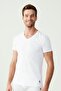 2-Pack, Modal Fabric, V-Neck Men's Undershirt & T-Shirt, 47% Cotton 47% Modal 6% Lycra - 4
