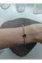 Zircon Stone Star Detailed Lucky Bracelet Steel Bracelet Handcuff - 4