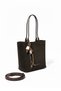 Blair Women's Shoulder Bag with Brown Suede Charm Accessory - 4