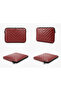 15-15.6 Inch MacBook Air Pro Compatible Shockproof Leather Laptop Bag - Protective Case - Burgundy - 8