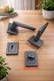Sofuoğlu Luxury Space (Matte Anthracite) Square Rose Gold [Bathroom-Wc] Type Door Handle Aluminum / Steel