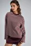 Busem Striped Round Neck Long Sleeve T-Shirt