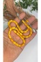 Resin Translucent Powder Amber Prayer Beads, Tassel, Master Craftsmanship, Rhodium Plating - 3