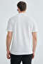 Honeycomb Fabric Snap Fastener Polo Collar T-Shirt - 8