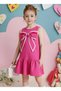 Girls' Ribbon Detailed Ruffled Sleeveless Dress - 2