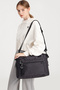 Smart Bags Light Gray Women's Shoulder and Sports Bag Lightweight Fabric Long Strap Multi-Pocket - 6
