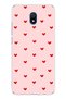 Redmi 8A Compatible Red Little Hearts Printed Silicone Case