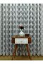 Floral Patterned Knitted Tulle Curtain 1/2.5 Medium Pleat – Wrinkle-Free Stylish Living Room Tulle Modern Decorative - 4