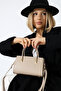 Women's Stylish Molded Hand & Shoulder Bag with Handheld Handle - 7